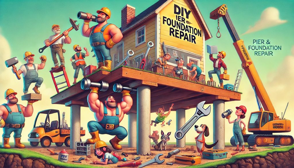 Funny image of DIY Pier and Beam Foundation Repair